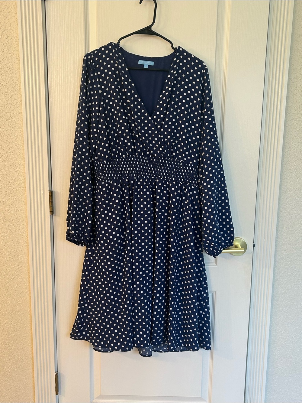 Women’s Navy Polka Dot Dress